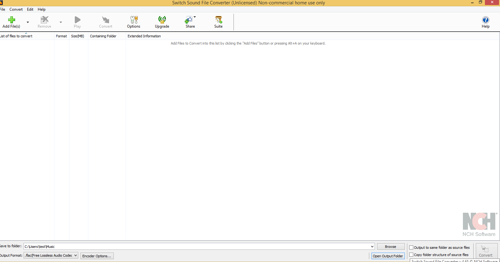 How to convert AIFF to MP3 with NCH Switch Sound File Converter