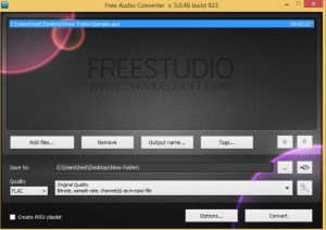 How to <strong>convert APE to FLAC</strong> with Free Audio Converter