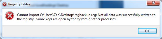Registry Error