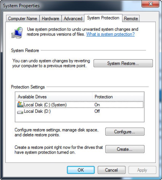 Create Restore Point