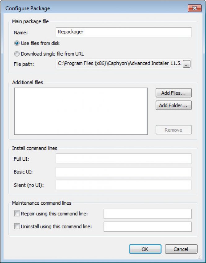 Configure the added package