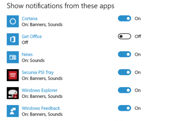 Diable Get Office app Notifications