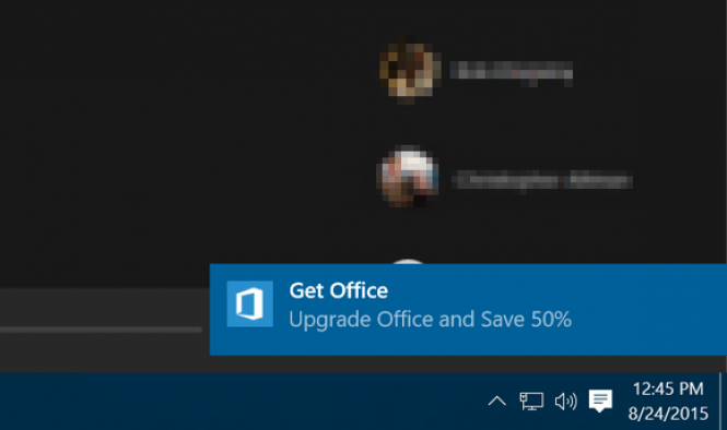 Get Office Notification