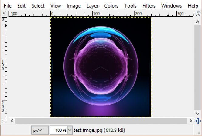 Test Image in Gimp