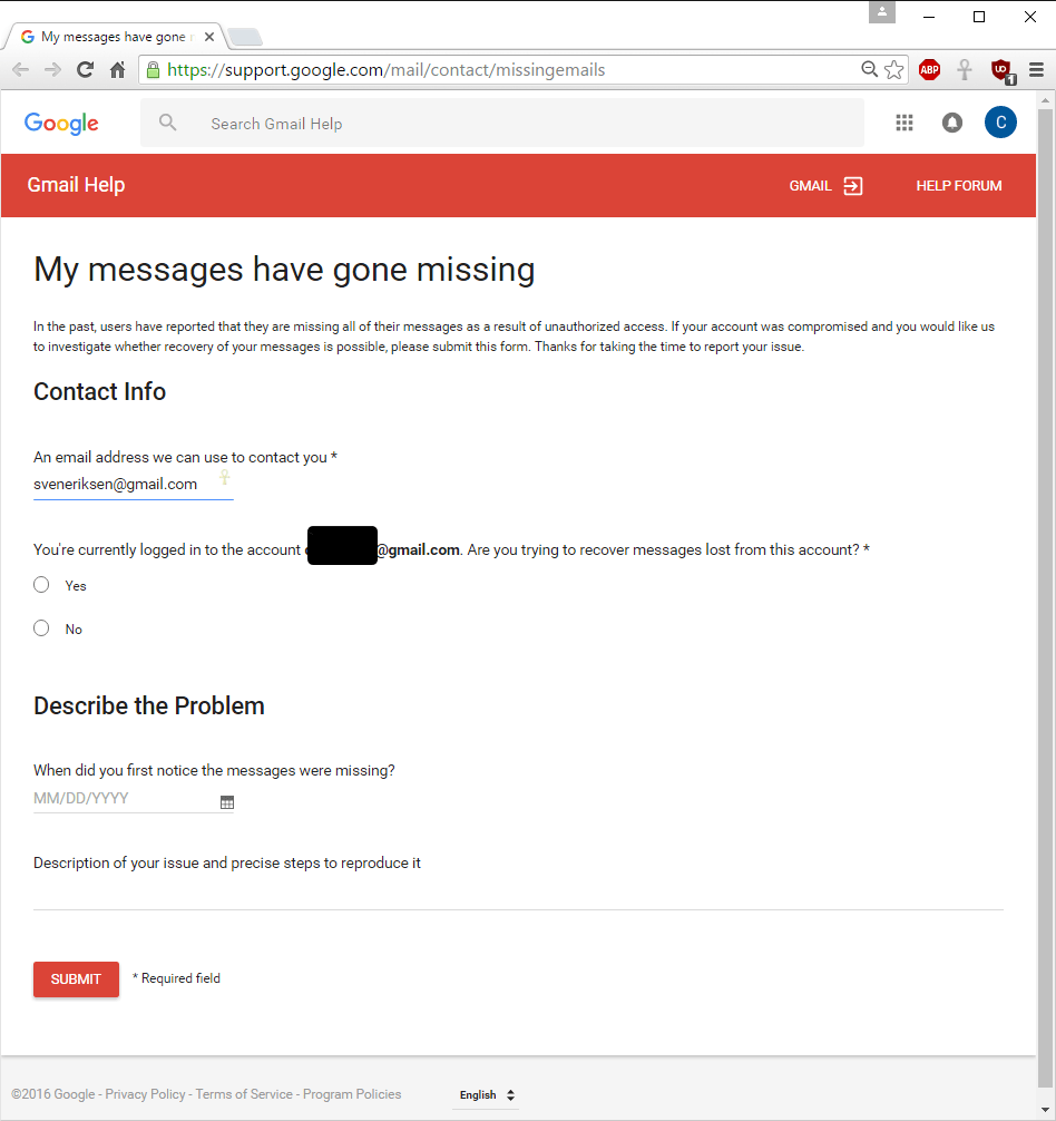 The Mail Recovery Report