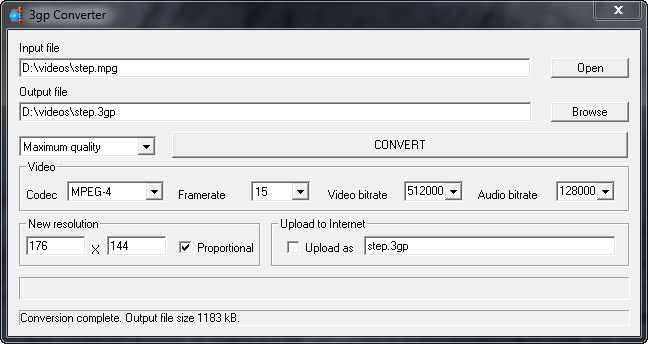 How to convert MPEG to 3GP with 3GP Converter