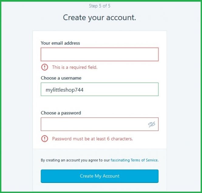 Creating WordPress Account