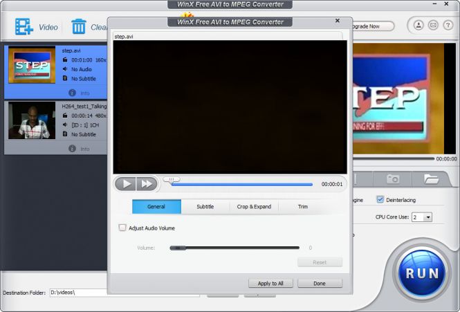Preview and Edit menu