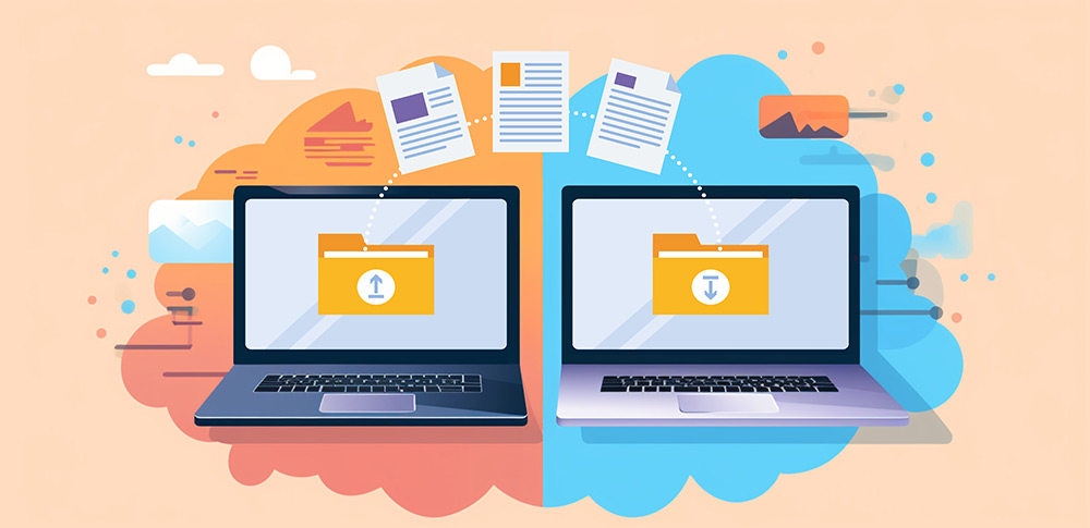 How to transfer all files to a new computer