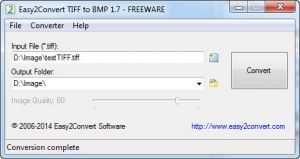 How to <strong>convert TIF to BMP</strong> with Easy2Convert TIFF to BMP