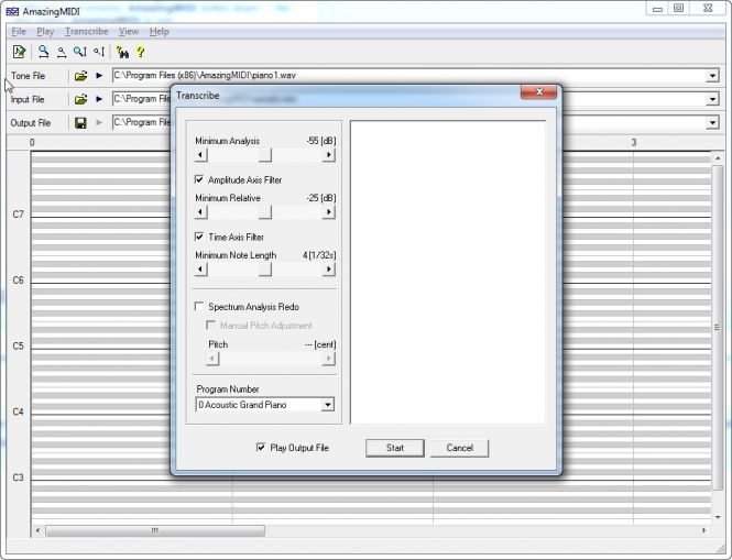 Transcription Settings