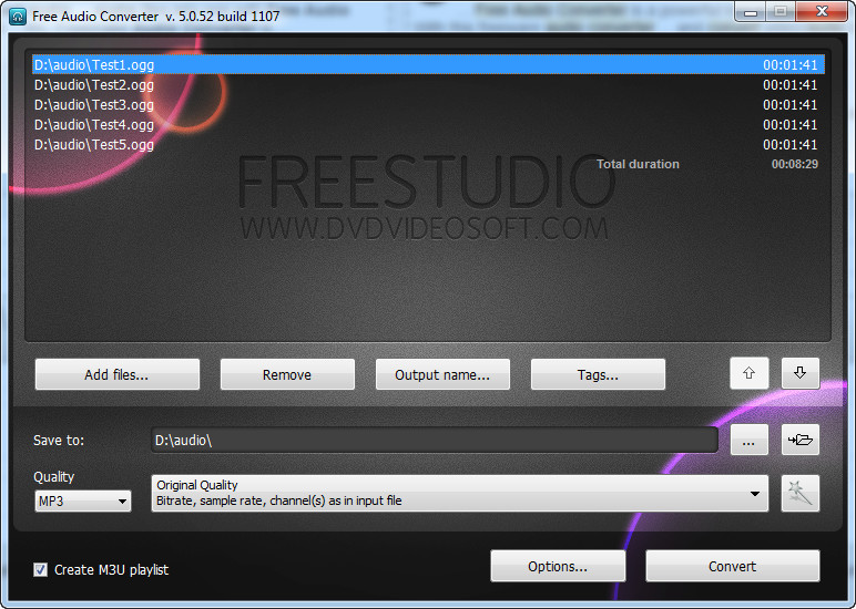 How to convert OGG to MP3 with Free Audio Converter