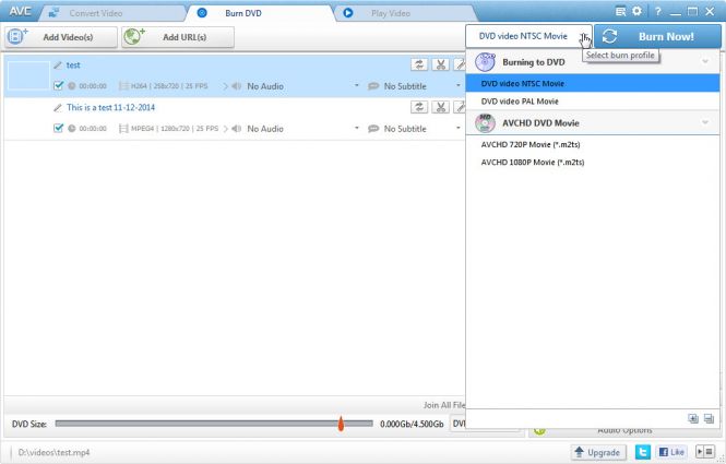 Create DVDs from your video