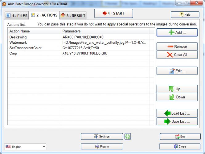 Able Batch Converter - Add image effect