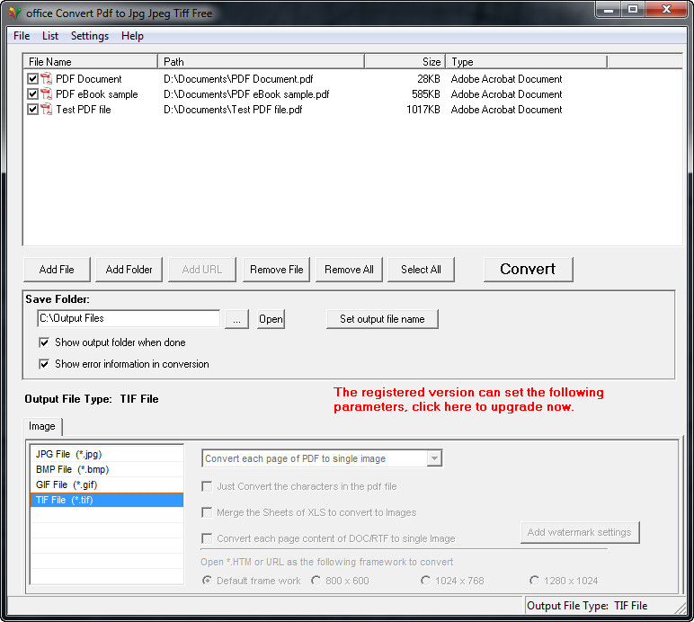 How to convert PDF to TIFF with Office Convert Pdf to Jpg Jpeg Tiff Free