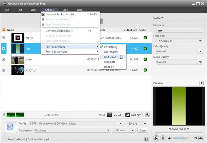 Post Conversion Task
